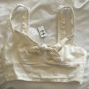 White crop tank top - express, brand new with tags